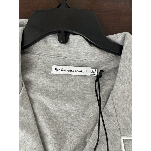 RM Rebecca Minkoff Women's XL Notch Collar Pajama Set Gray - Picture 15 of 16